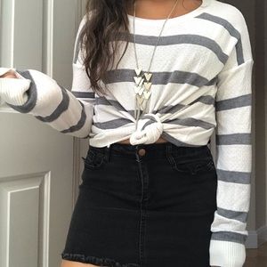 Comfortable striped sweater
